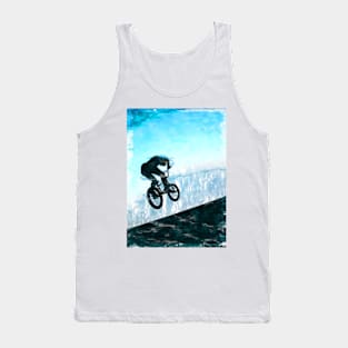 Minimal BMX Silhouette. For BMX lovers. Tank Top